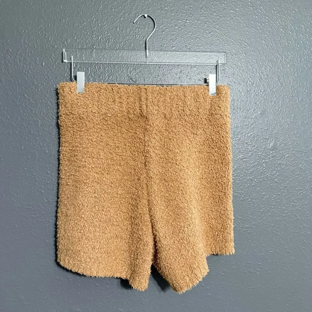 SKIMS Cozy Knit Short Camel Brown Size L/XL